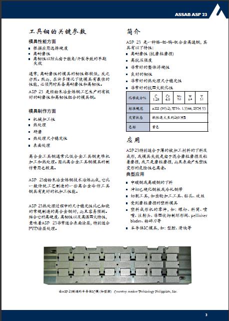 瑞典一胜百ASP23粉末高速工具钢