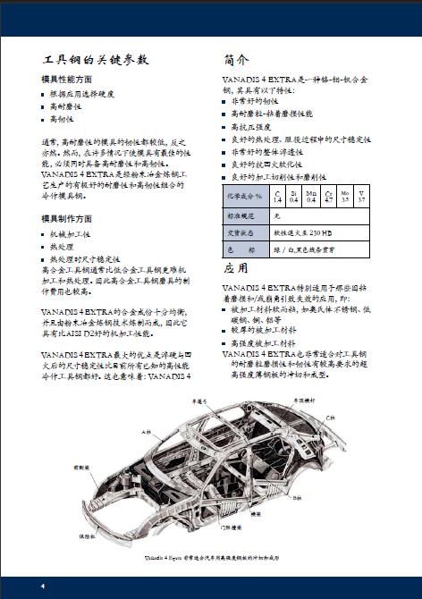 瑞典一胜百V4-E高强度粉末钢VANADIE4E